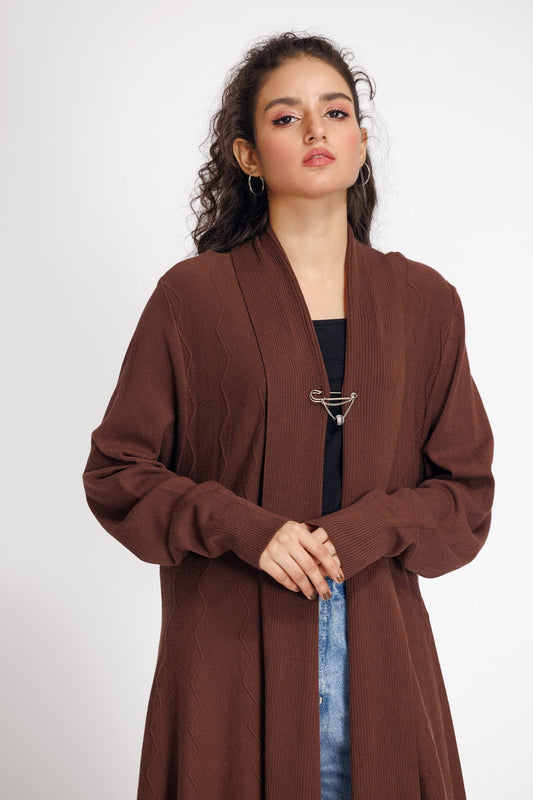 Picture of Ellena - V-Neck Cardigan Sweater - Available at Raja Sahib