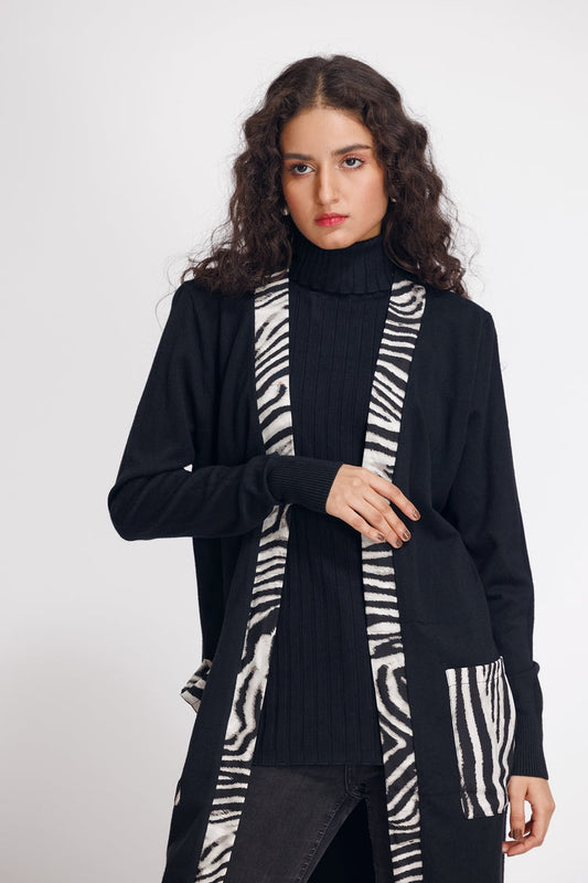 Picture of Ellena - V-Neck Cardigan Sweater - Available at Raja Sahib