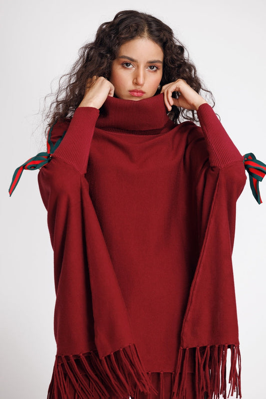 Picture of Ellena - Turtle Neck Pullover Sweater - Available at Raja Sahib