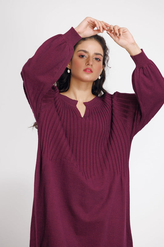 Picture of Ellena - V-Neck Pullover Sweater - Available at Raja Sahib