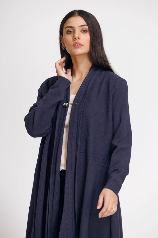Picture of Ellena - V-Neck Cardigan Sweater - Available at Raja Sahib