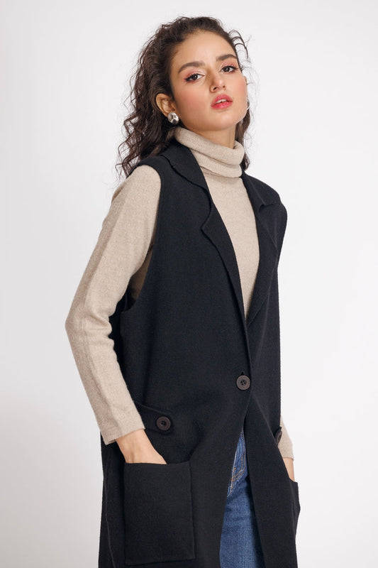 Picture of Ellena - V-Neck Cardigan Sweater - Available at Raja Sahib
