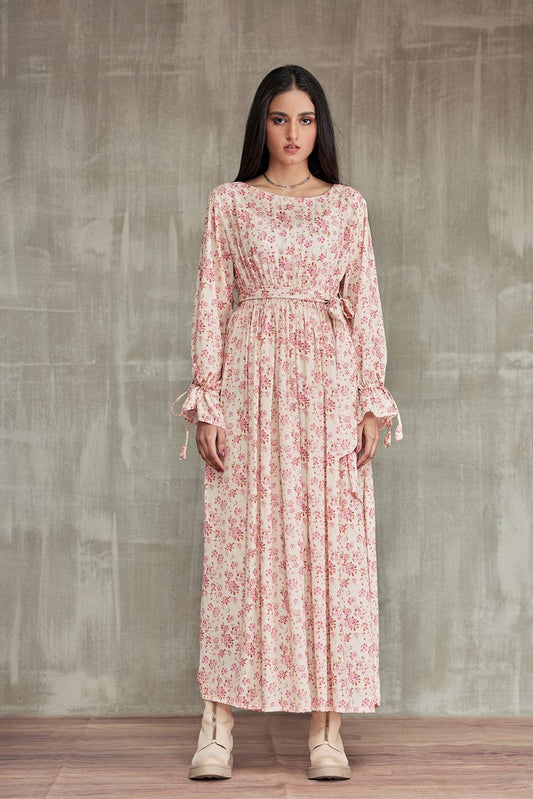 Picture of Ellena - Western Georgette Dress - Available at Raja Sahib