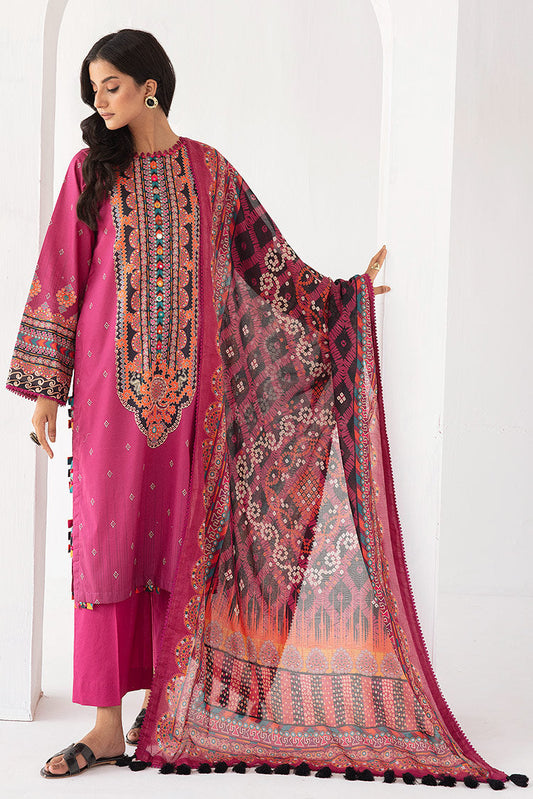 Picture of Ellena - 3-PC Unstitched Digital Printed Lawn Suit - Available at Raja Sahib