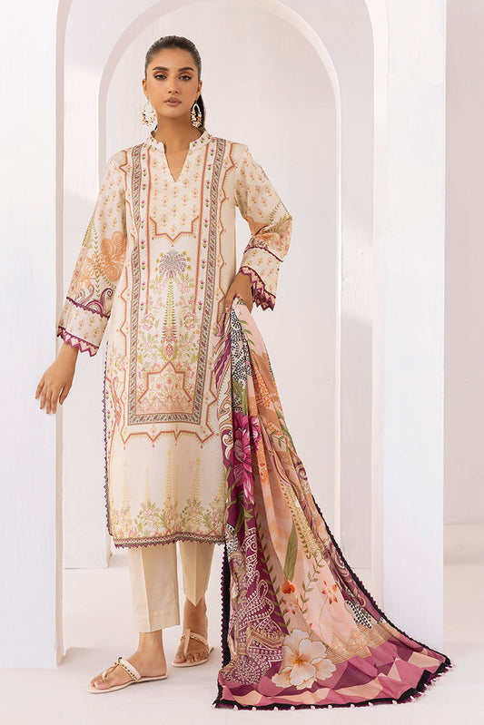 Picture of Ellena - 3-PC Unstitched Digital Printed Lawn Suit - Available at Raja Sahib
