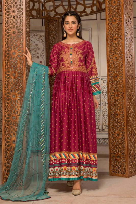 Picture of Ellena - 3-PC Stitched Self Jacquard Suit - Available at Raja Sahib
