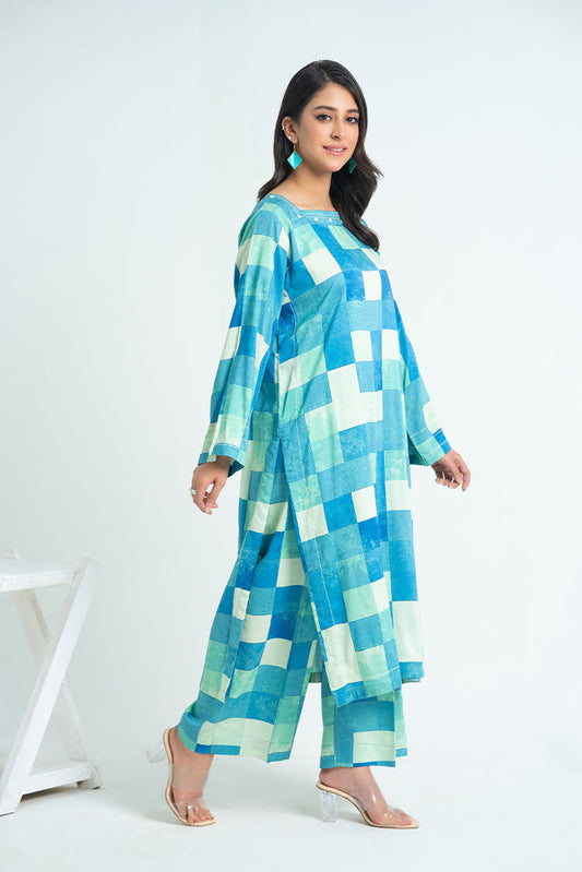 Picture of Ellena - 2-PC Stitched Printed Marina Suit - Available at Raja Sahib