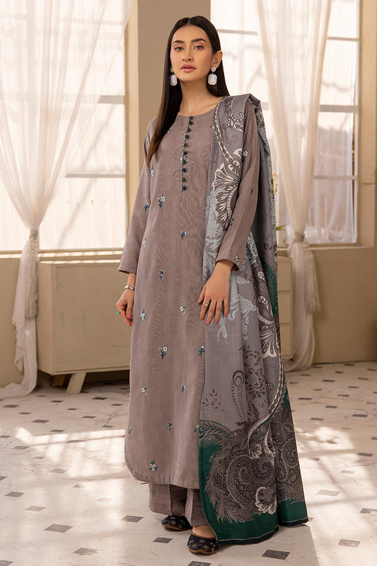 Picture of Ellena - 3-PC Stitched Embroidered Khaddar Suit - Available at Raja Sahib