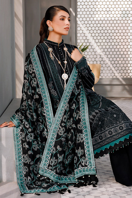 Picture of Ellena - 3-PC Unstitched Digital Printed Jacquard Suit - Available at Raja Sahib