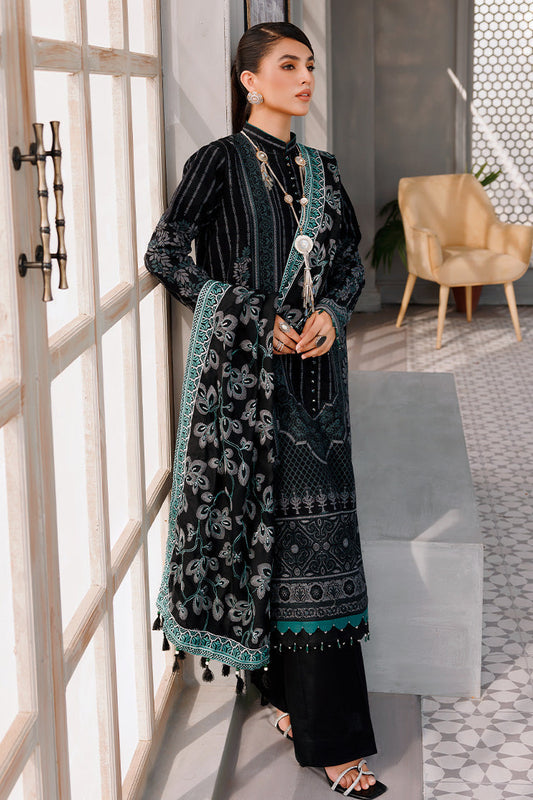 Picture of Ellena - 3-PC Unstitched Digital Printed Jacquard Suit - Available at Raja Sahib