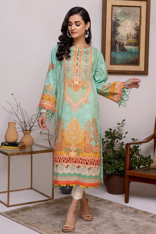 Picture of Ellena - 1-PC Unstitched Lawn Jacquard Kurti - Available at Raja Sahib
