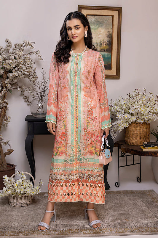 Picture of Ellena - 1-PC Unstitched Lawn Jacquard Kurti - Available at Raja Sahib