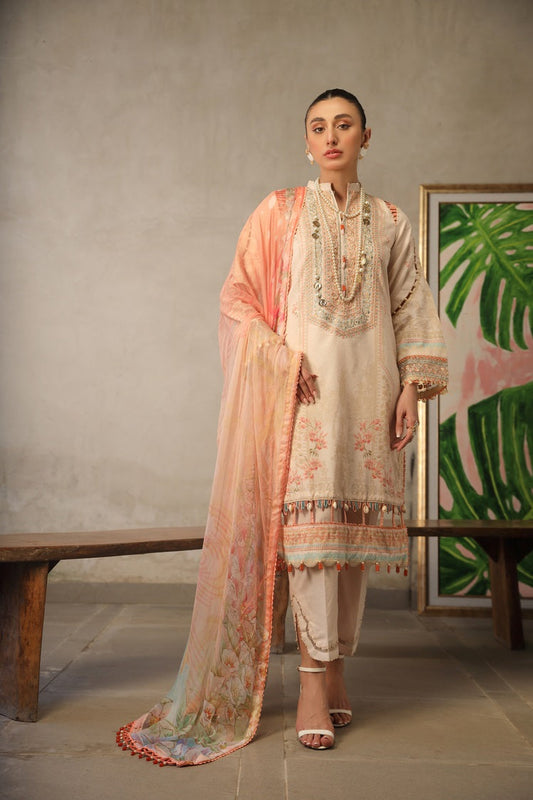 Picture of Ellena - 3-PC Unstitched Printed Lawn - Available at Raja Sahib