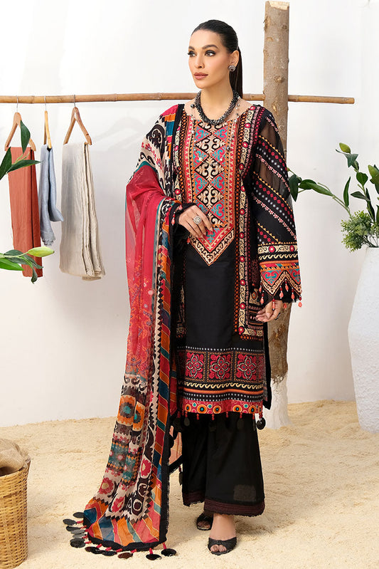 Picture of Ellena - 3-PC Unstitched Digital Printed Lawn Suit - Available at Raja Sahib