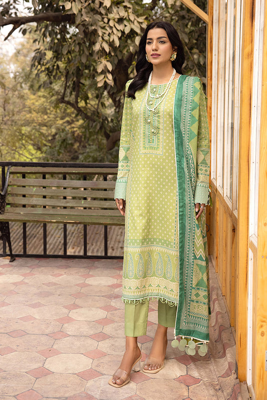 Picture of Ellena - 3-PC Unstitched Lawn Suit - Available at Raja Sahib