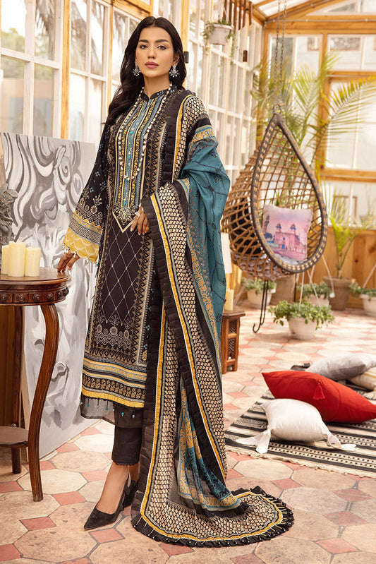 Picture of Ellena - 3-PC Unstitched Lawn Suit - Available at Raja Sahib