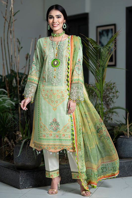 Picture of Ellena - 3-PC Unstitched Digital Printed Lawn Suit - Available at Raja Sahib