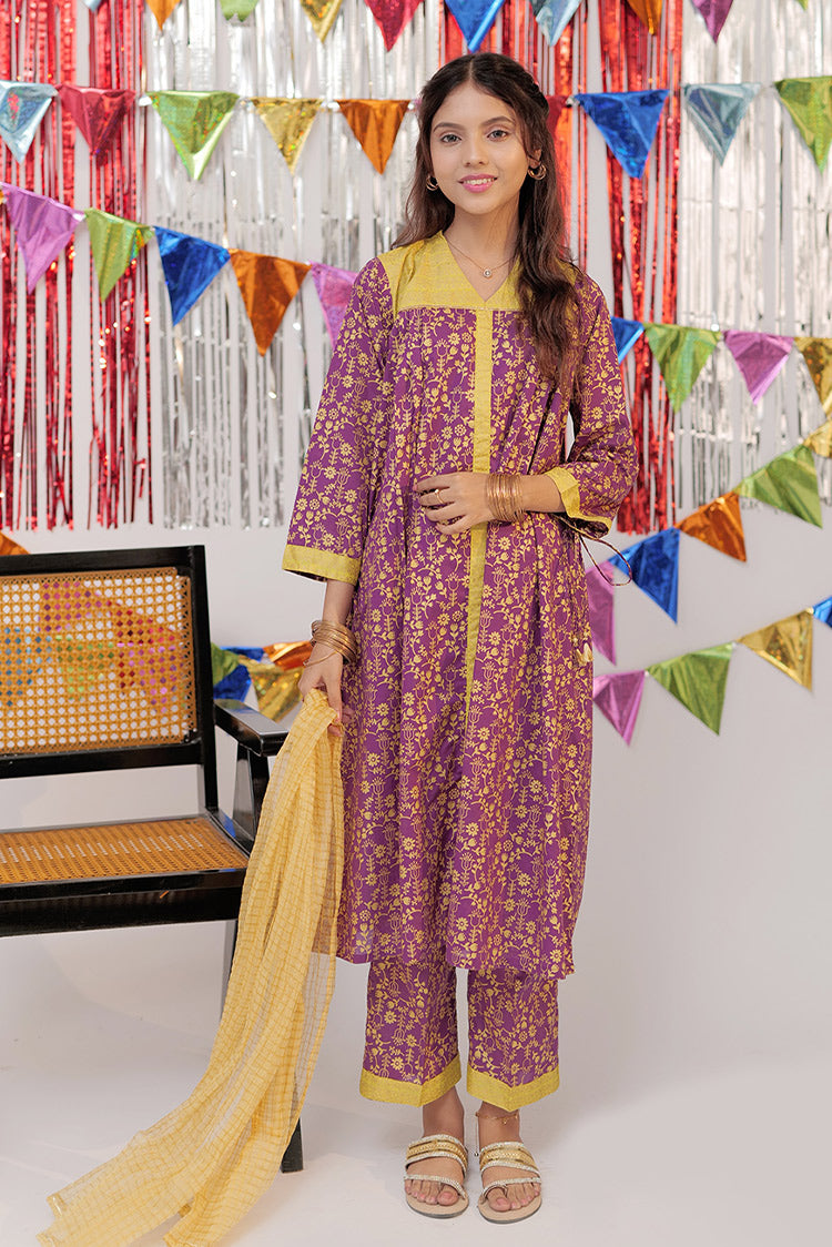 Senorita - GBC-02527 | Purple & Gold | Casual Plus 3 Piece Suit