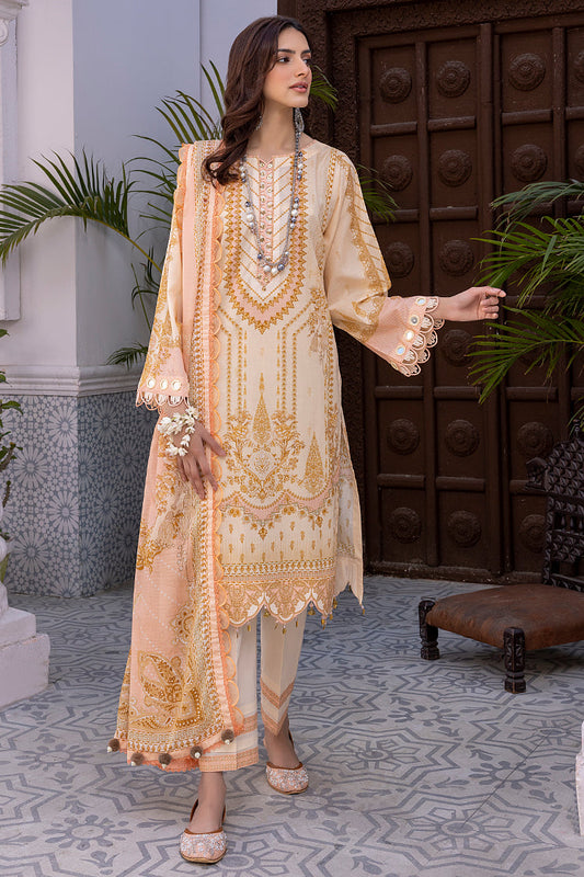 Picture of Ellena - 3-PC Unstitched Digital Printed Lawn Suit - Available at Raja Sahib