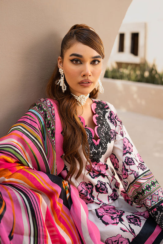 Picture of Maria Osama Khan - Raya Unstitched Collection Vol 1 - Truffle - Available at Raja Sahib