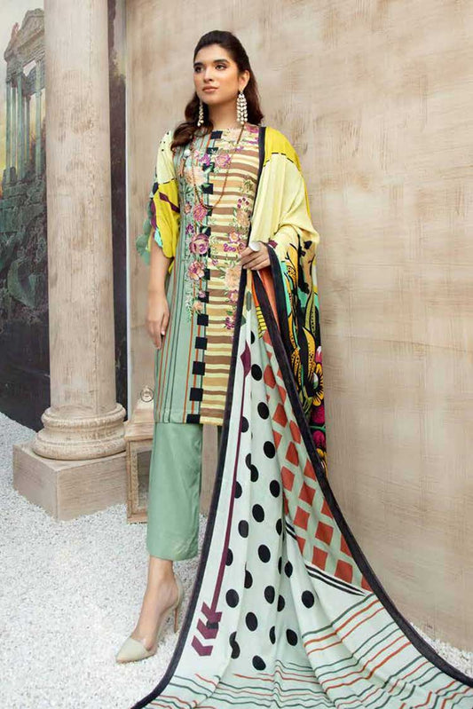 Picture of Shaista - Design 35 Areha Embroidered Linen Collection - Available at Raja Sahib