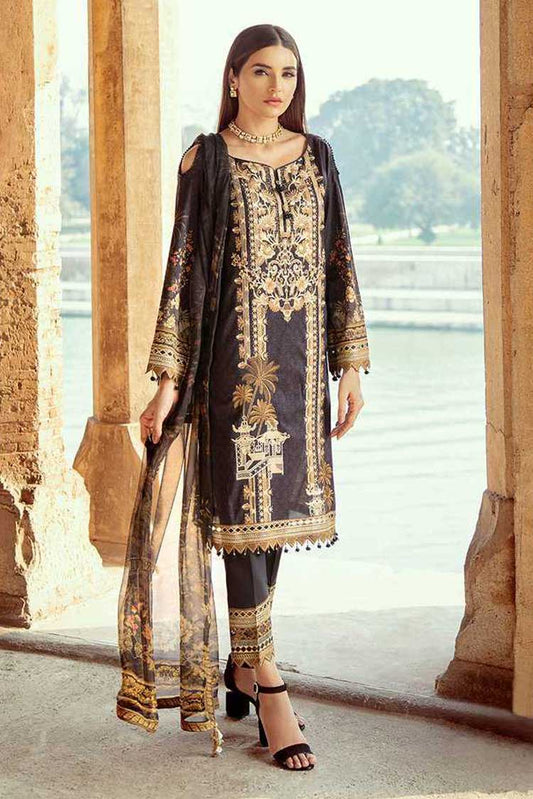 Picture of Ramsha - C 205 Chevron Luxury Lawn Collection Vol 2 - Available at Raja Sahib