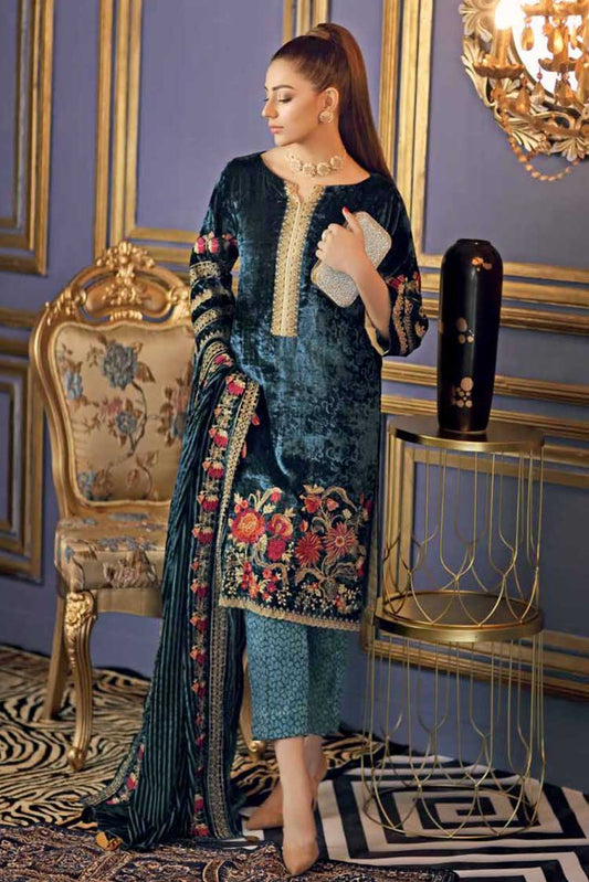 Picture of Charizma - VVT 03 Signora Embroidered Velvet Collection Vol 1 - Available at Raja Sahib
