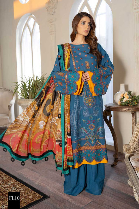 Picture of Maryum N Maria - FL 10 Aegean Freesia Luxury Lawn Collection - Available at Raja Sahib