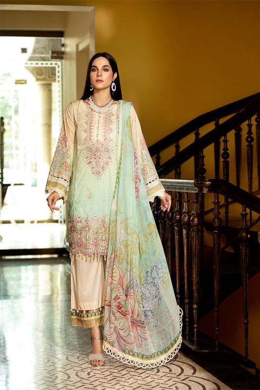 Picture of Ellena - 3-PC Unstitched Digital Printed Lawn Suit - Available at Raja Sahib