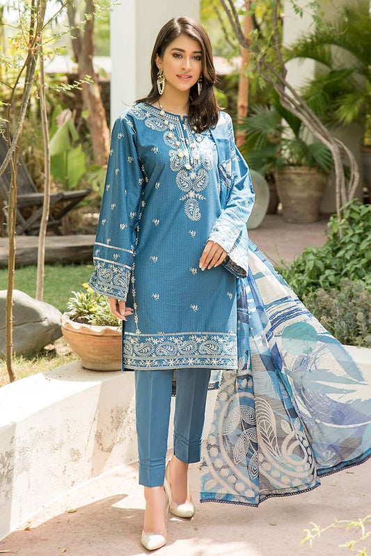 Picture of Ellena - 3-PC Stitched Lawn Suit - Available at Raja Sahib