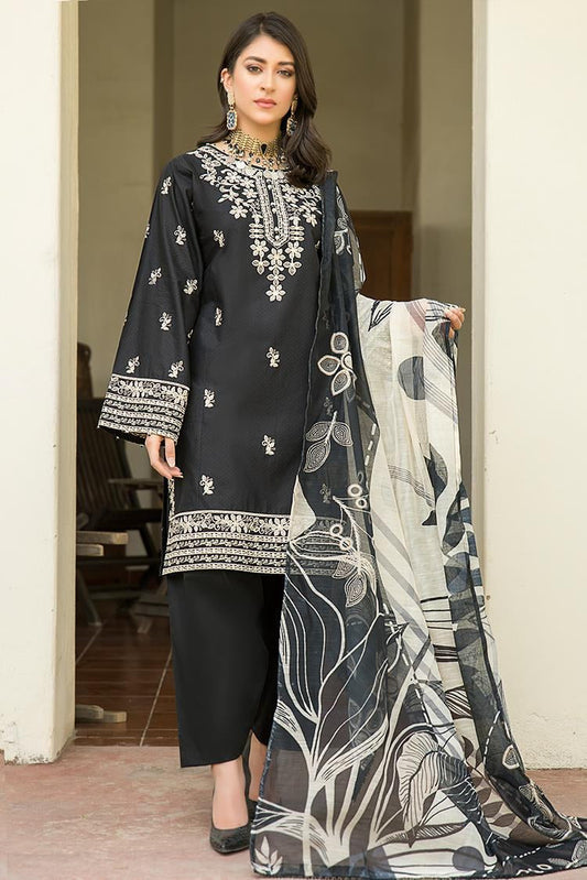 Picture of Ellena - 3-PC Stitched Lawn Suit - Available at Raja Sahib