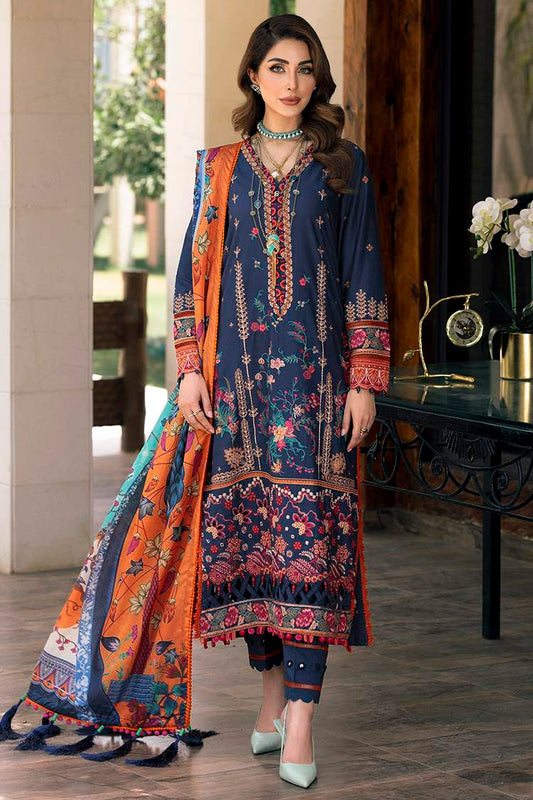 Picture of Ellena - 3-PC Unstitched Digital Printed Lawn Suit - Available at Raja Sahib