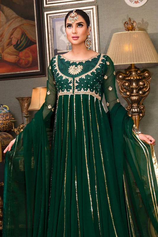 Picture of Asma & Sidra - Kalidaar Frocks - Zohra Jabeen - Available at Raja Sahib