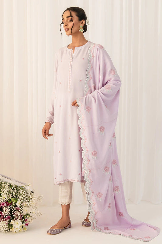 Picture of Cross Stitch - Lilac Haze - 2 Piece - Available at Raja Sahib