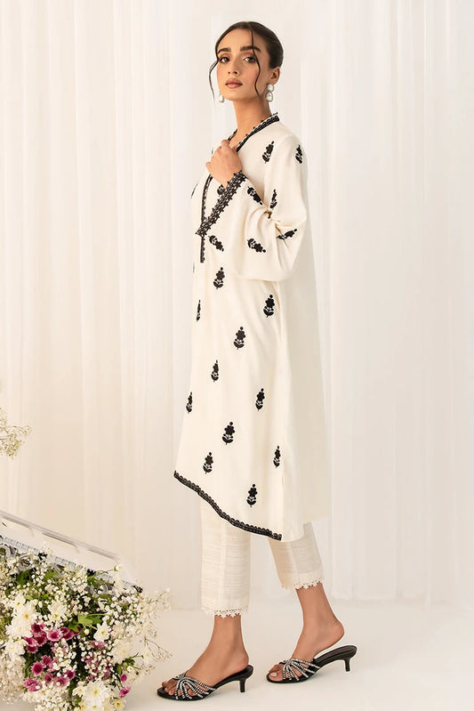 Picture of Cross Stitch - Ivory Charm Embroidered Shirt - Available at Raja Sahib