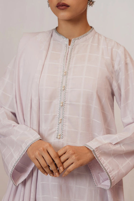 Picture of Cross Stitch - Fair Lilac - 3 Piece - Available at Raja Sahib