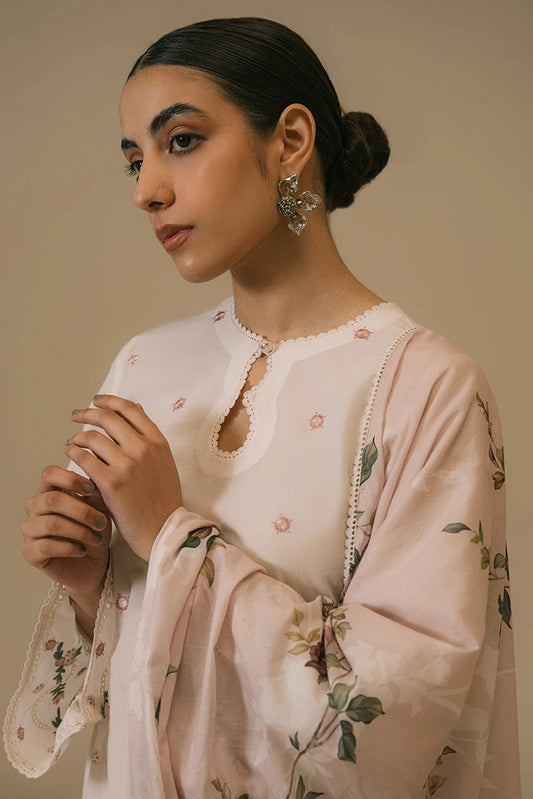 Picture of Cross Stitch - Tender Blush - 2 Piece - Available at Raja Sahib