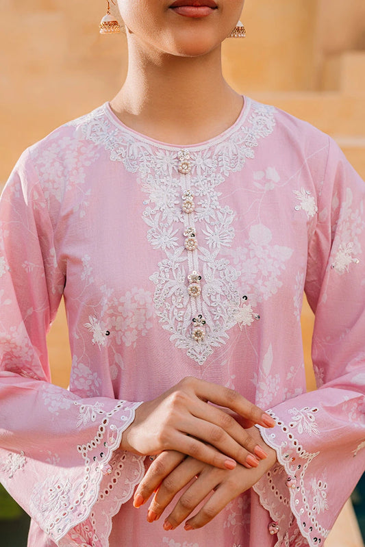 Picture of Cross Stitch - Pink Breeze - 2 Piece - Available at Raja Sahib
