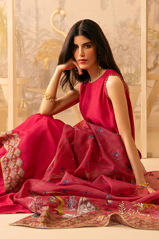Picture of <!--hc-->Cross Stitch - Luxe Atelier Unstitched Collection - Rosy Twilight - Available at Raja Sahib
