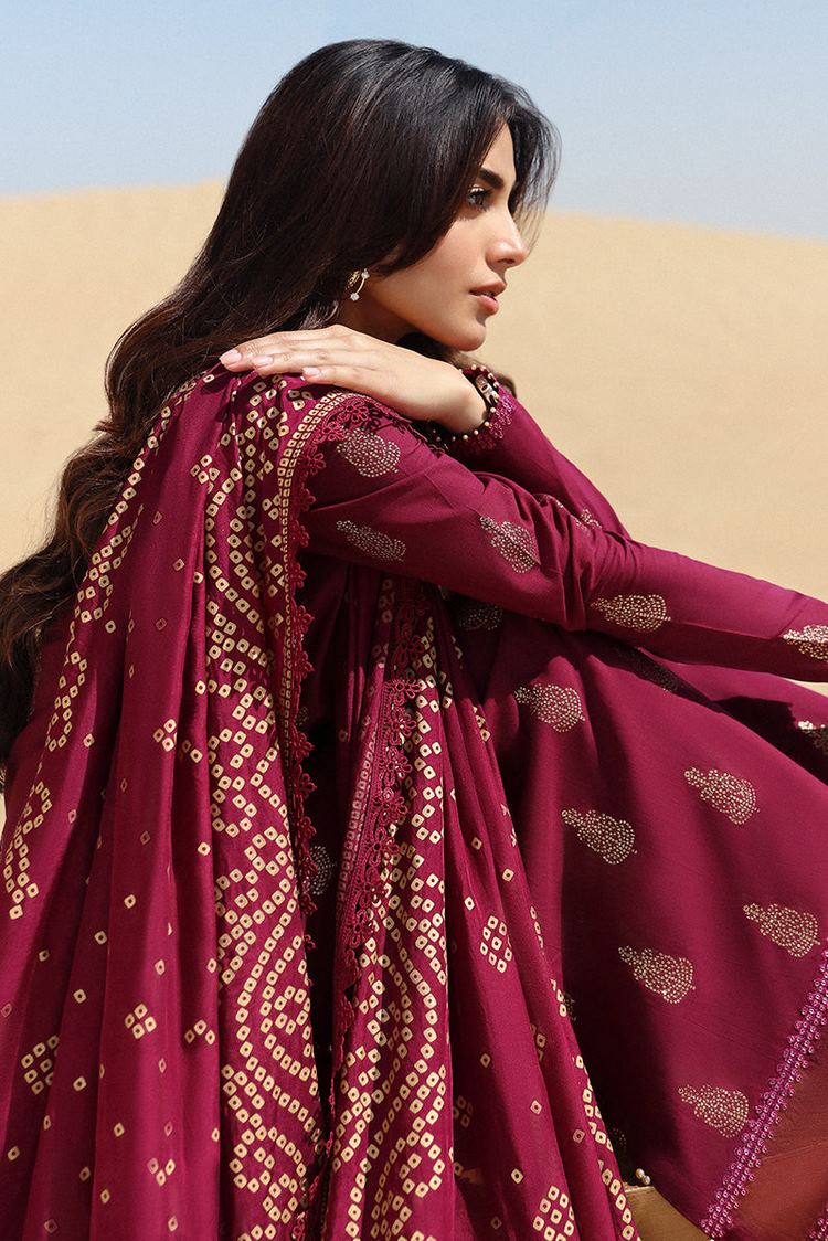 Picture of Cross Stitch - Eid Lawn Edit 2 - Crimson Aura - Available at Raja Sahib