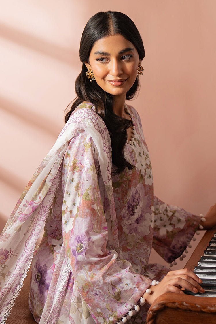 Picture of <!--gt-->Cross Stitch - Seher Unstitched Premium Cambric Collection - Orchid Galore - Available at Raja Sahib