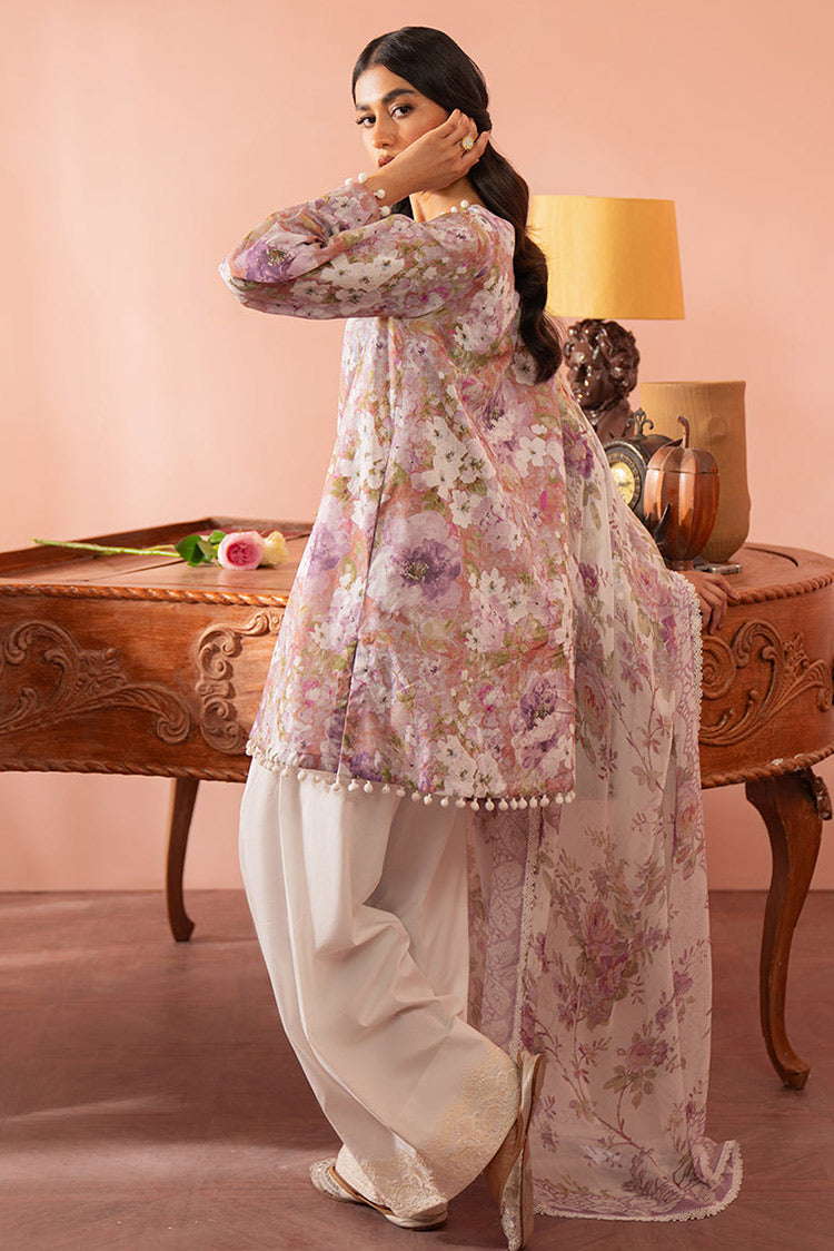 Picture of <!--gt-->Cross Stitch - Seher Unstitched Premium Cambric Collection - Orchid Galore - Available at Raja Sahib