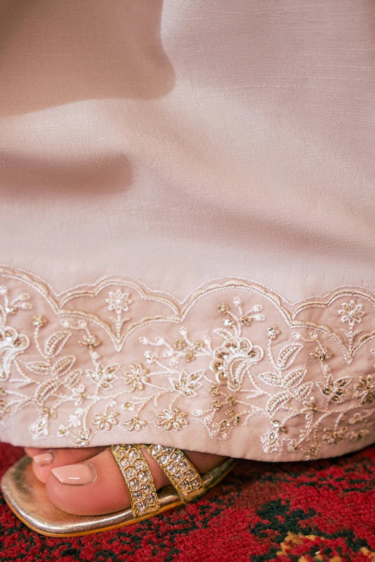 Picture of Cross Stitch - Embroidered Chiffon Collection - Misty Dove - Available at Raja Sahib