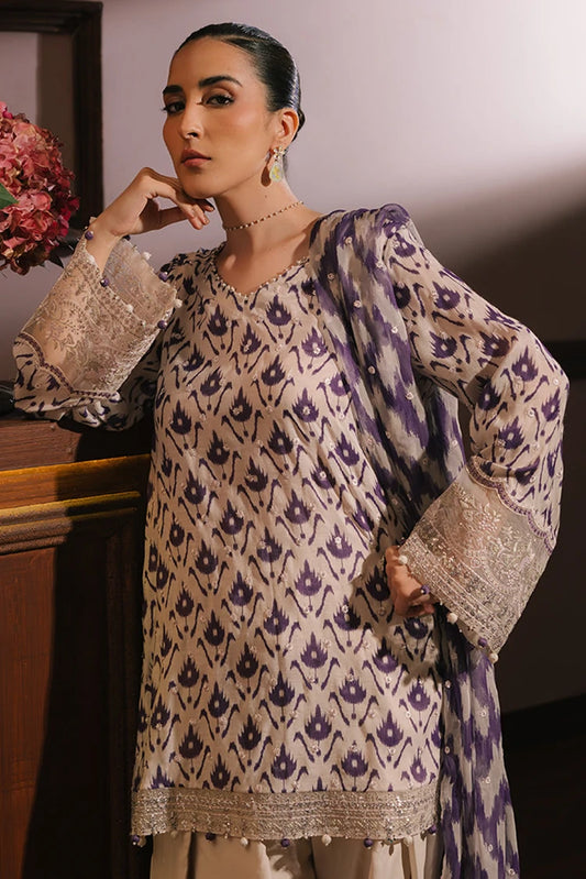 Picture of <!--gb-->Cross Stitch - Wedding Festive Unstitched Collection - Levender Luxe - Available at Raja Sahib