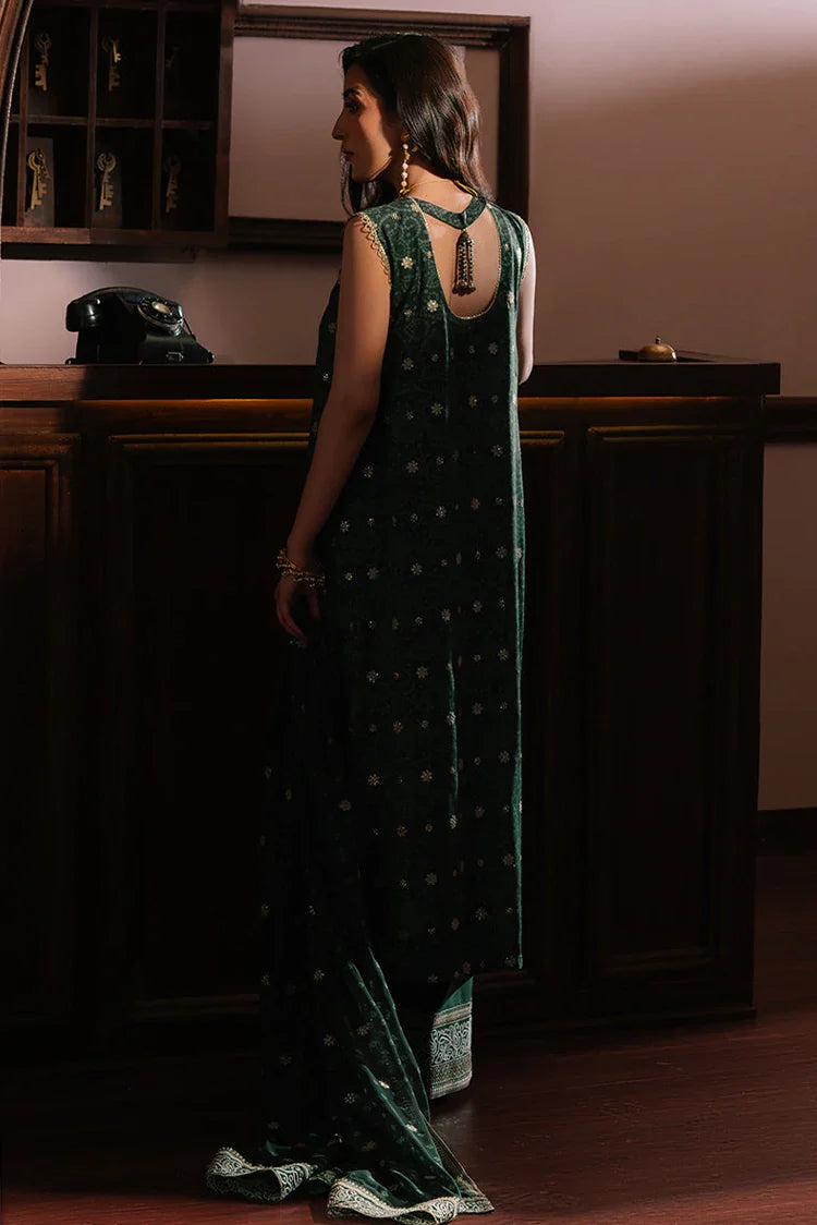 Picture of <!--ga-->Cross Stitch - Wedding Festive Unstitched Collection - Emerald Majesty - Available at Raja Sahib