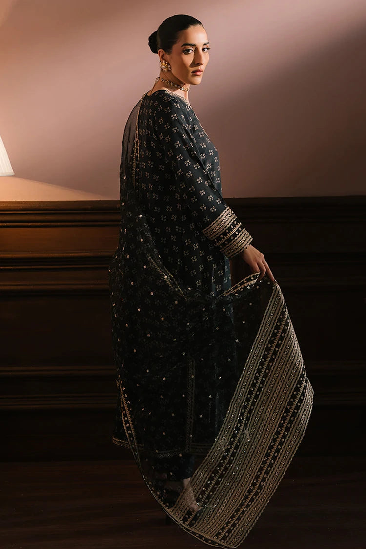 Picture of <!--fy-->Cross Stitch - Wedding Festive Unstitched Collection - Charcoal Reverie - Available at Raja Sahib