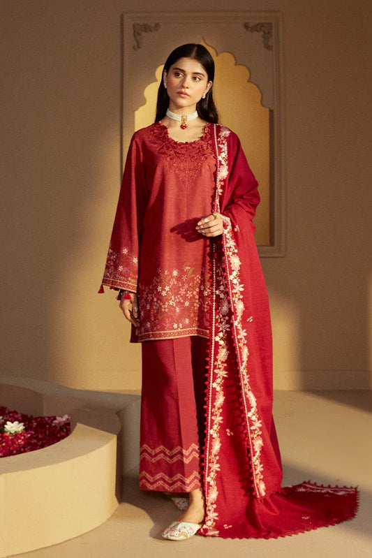 Picture of <!--ft-->Cross Stitch - Winter Unstitched Collection 2024 - Garnet Rime - Available at Raja Sahib