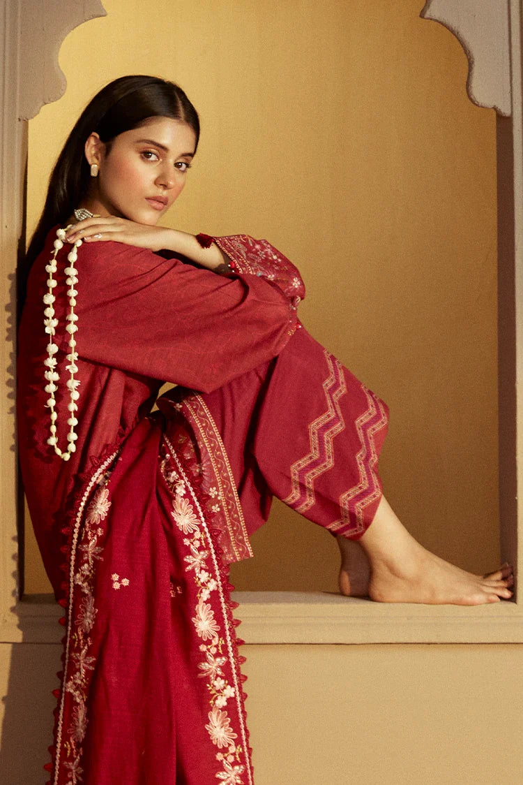 Picture of <!--ft-->Cross Stitch - Winter Unstitched Collection 2024 - Garnet Rime - Available at Raja Sahib