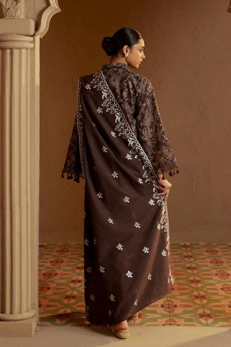 Picture of <!--fs-->Cross Stitch - Winter Unstitched Collection 2024 - Nutmeg Noir - Available at Raja Sahib