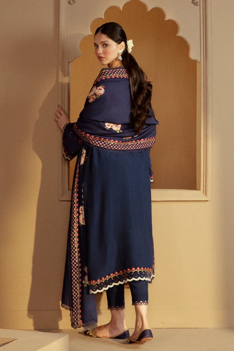 Picture of <!--fn-->Cross Stitch - Winter Unstitched Collection 2024 - Sapphire Bliss - Available at Raja Sahib